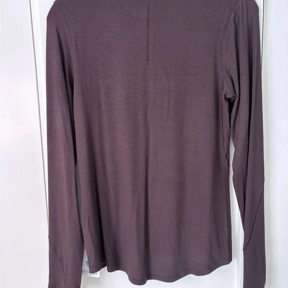 NWT Lululemon Hold tight Long Sleeve ribbed Top Chocolate Sz 12 - Picture 3 of 6